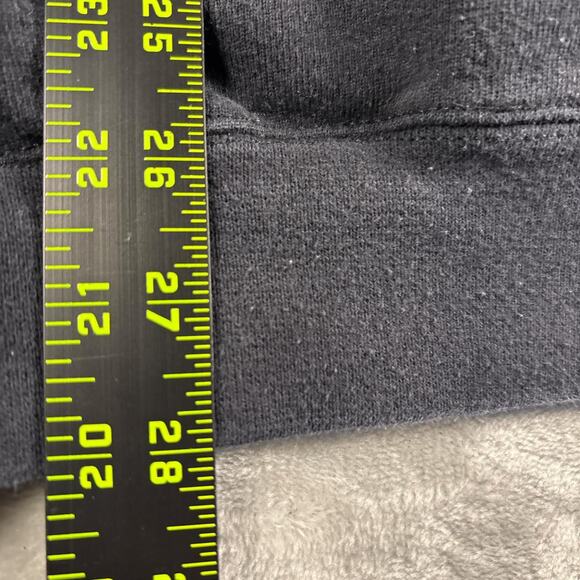 Vtg Levis No Sweat Black Crewneck Sweatshirt Embroidered 90s Y2K Size L - Picture 7 of 8